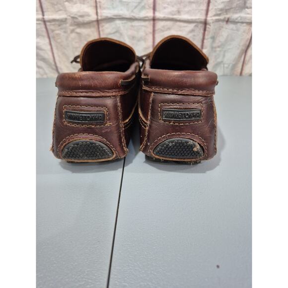 Minnetonka Moccasins Women's Size 16 Style 948X Brown Leather 27034-004 Comfy - Picture 6 of 9